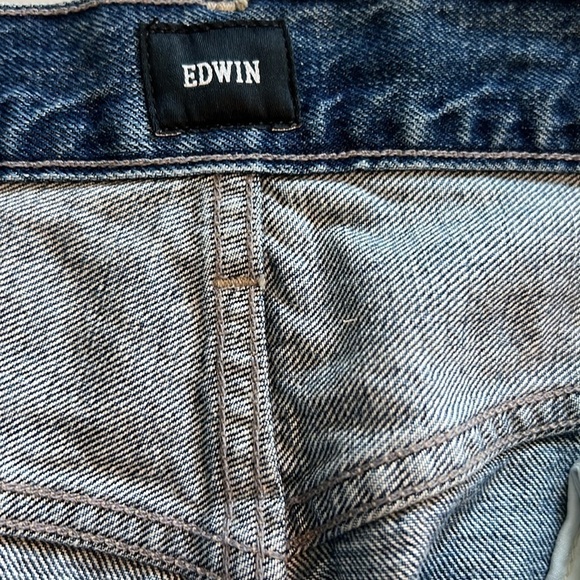 Edwin Cai Jean Cutoff Denim Shorts In Maui Size 33 - Picture 11 of 14